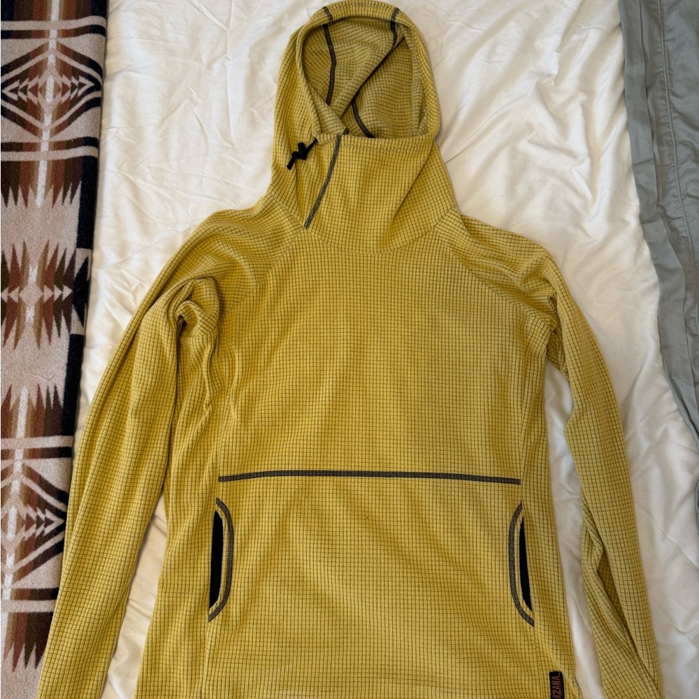 Men's Large Melanzana Micro Grid Mustard Yellow
